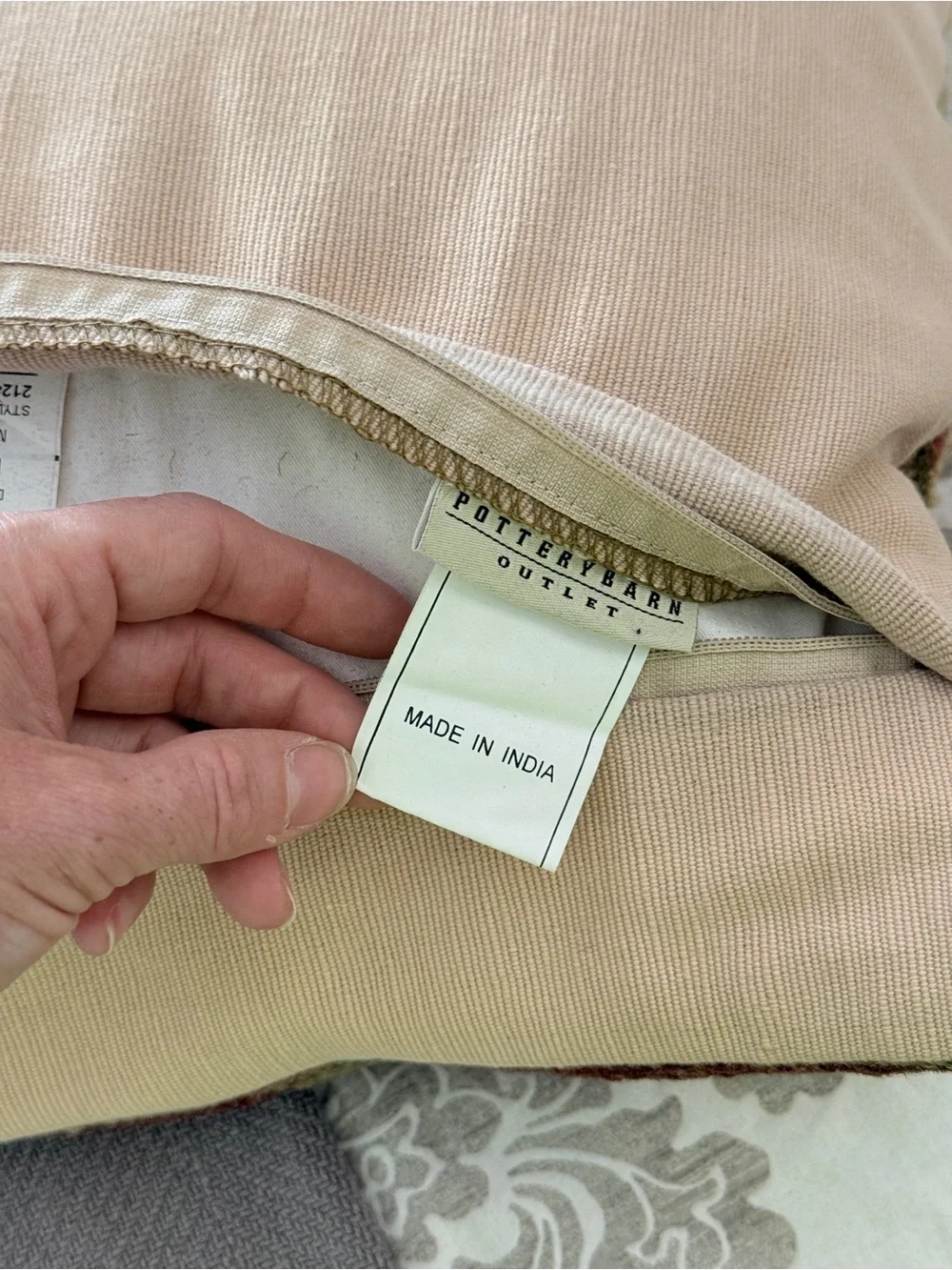 Pottery Barn Square Dhurrie Rug Accent Pillow